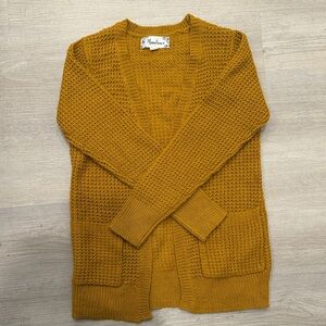 Mustard Open Front Cardigan by New Look